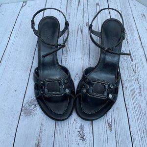 Black Cole Haan Heeled Sandals - Size 9.5 AA